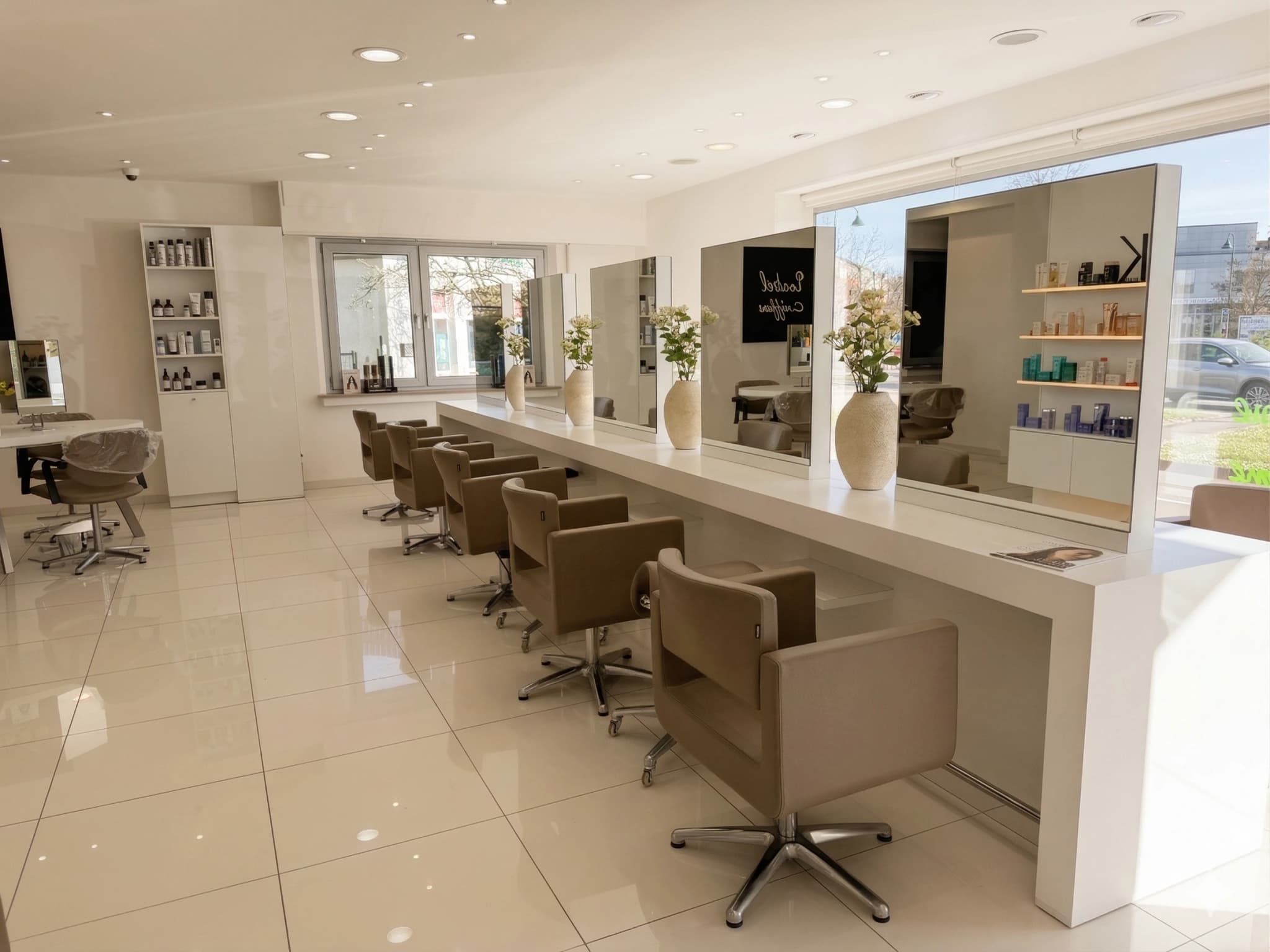 Vue d'ensemble du salon Isabel Coiffure à Mamer